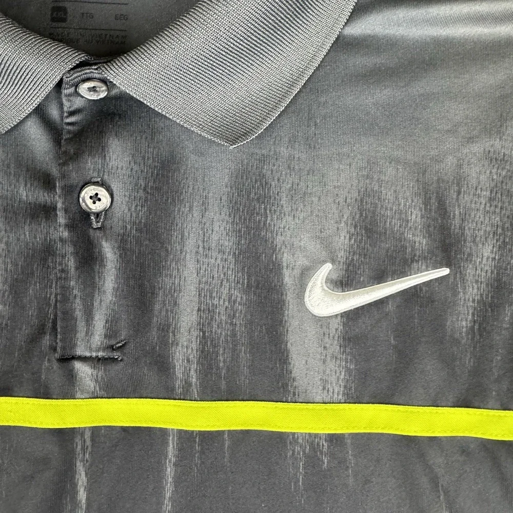 Nike Dri-FIT Polo Shirt Mens Xxl Gray CN6806-070 Golf Performance Athletic